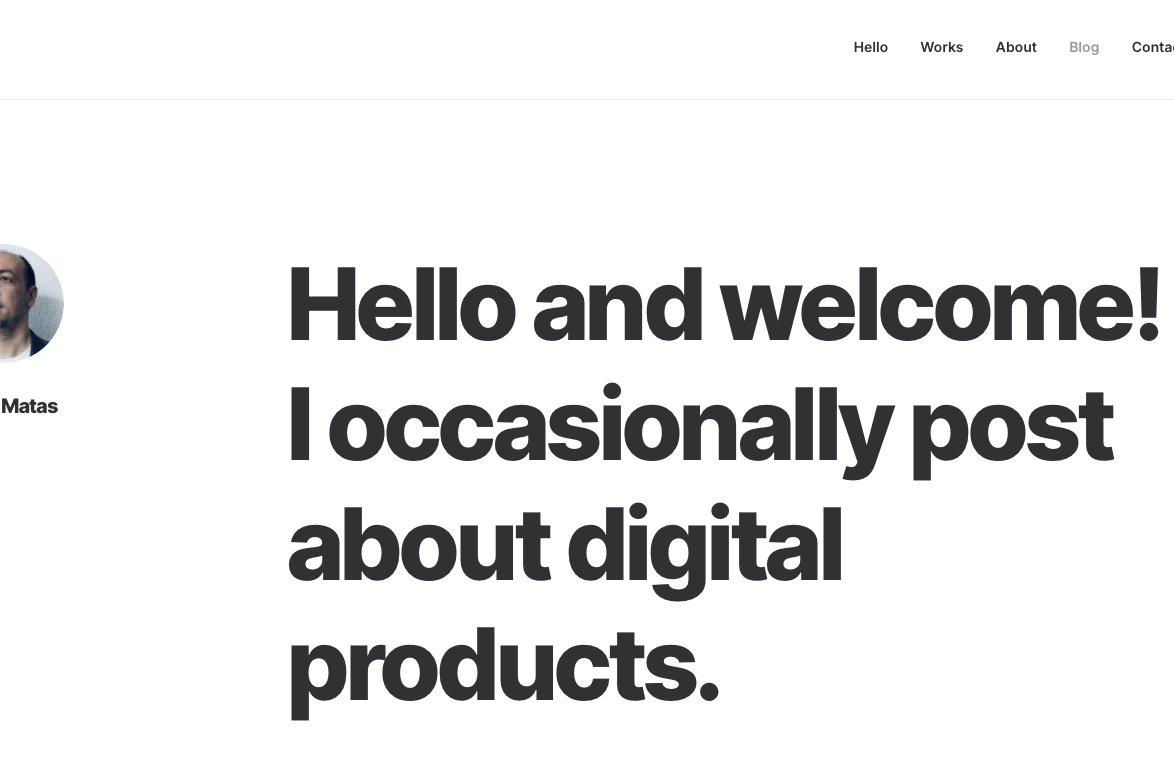 Blog | Damir Matas - Digital Product Designer